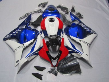 Kits Completo Carenagem CBR 600RR 09-12 - Branco Azul Vermelho DREAM