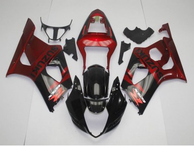 Kits Completo Carenagem GSXR 1000 K3 03-04 - Preto Vermelho