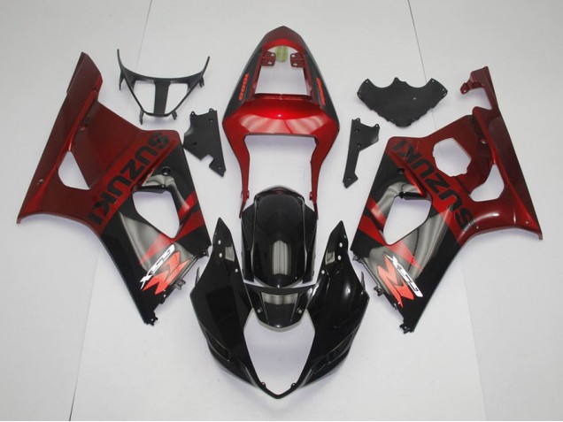 Kits Completo Carenagem GSXR 1000 K3 03-04 - Preto Vermelho Kits Completo Carenagem GSXR 1000 K3 03-04 - Preto Vermelho