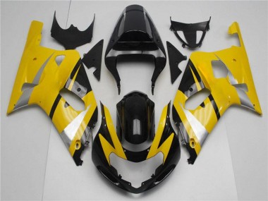 Kits Completo Carenagem GSXR 600 / 750 K1 K2 K3 01-03 - Amarelo Preto