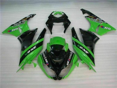 Kits Completo Carenagem ZX6R 09-12 - Preto Verde