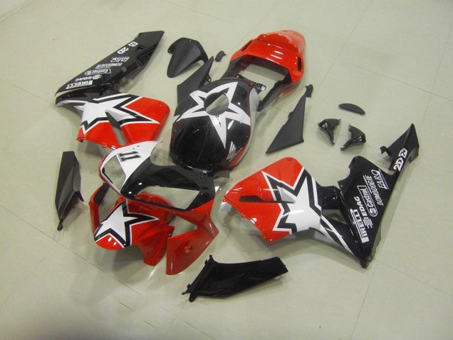 Plástico CBR 600RR 03-04 - Preto Vermelho Plástico CBR 600RR 03-04 - Preto Vermelho