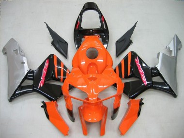 Plástico CBR 600RR 05-06 - Laranja Preto