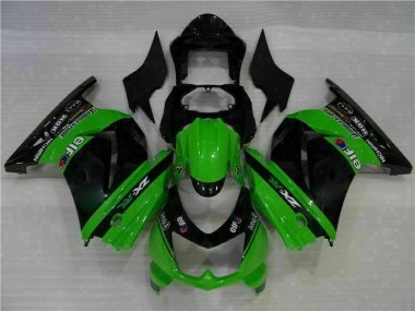 Plástico EX250 08-12 - Preto Verde