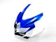 Plástico GSXR 600 / 750 K11 11-21 - Azul Branco Plástico GSXR 600 / 750 K11 11-21 - Azul Branco
