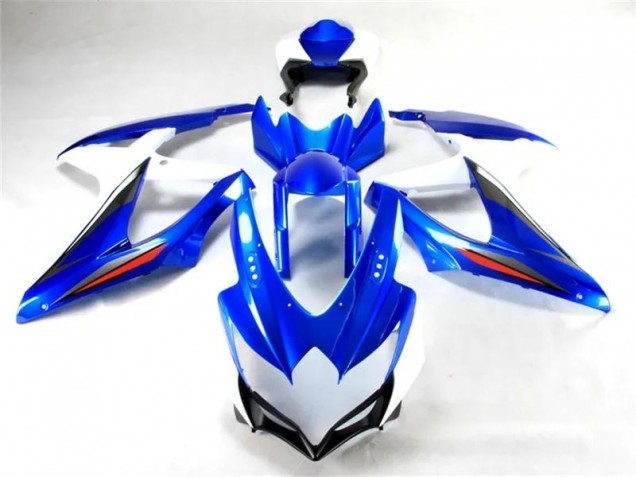 Plástico GSXR 600 / 750 K11 11-21 - Azul Branco Plástico GSXR 600 / 750 K11 11-21 - Azul Branco