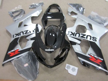 Plástico GSXR 750 K4 04-05 - Preto Branco