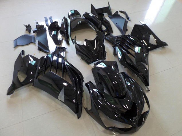 Plástico ZX14R ZZR 1400 12-21 - Preto Brilhante Plástico ZX14R ZZR 1400 12-21 - Preto Brilhante