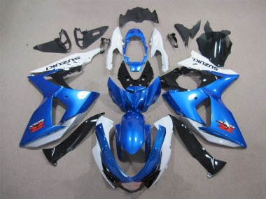 Plásticos GSXR 1000 K9 09-16 - Azul Branco