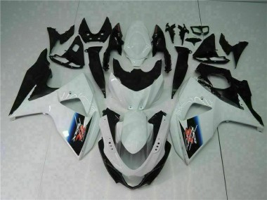 Plásticos GSXR 1000 K9 09-16 - Branco Preto