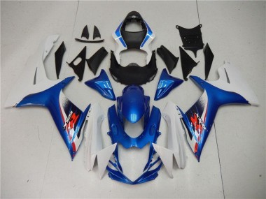Plásticos GSXR 600 / 750 K11 11-21 - Azul Branco