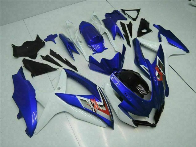 Plásticos GSXR 600 / 750 K8 08-10 - Azul Branco Plásticos GSXR 600 / 750 K8 08-10 - Azul Branco