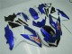 Plásticos GSXR 600 / 750 K8 08-10 - Azul Branco Plásticos GSXR 600 / 750 K8 08-10 - Azul Branco
