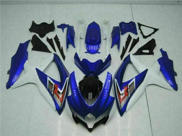 Plásticos GSXR 600 / 750 K8 08-10 - Azul Branco Plásticos GSXR 600 / 750 K8 08-10 - Azul Branco