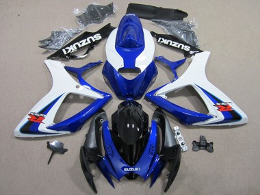 Plásticos GSXR 600 K6 06-07 - Azul Branco