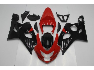 Plásticos GSXR 750 K4 04-05 - Vermelho Preto