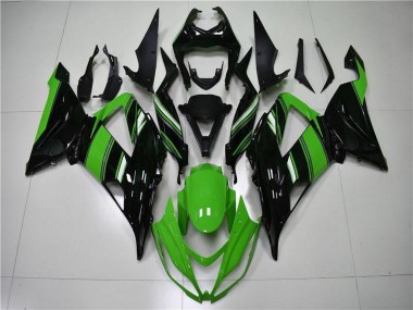 Plásticos ZX6R 13-18 - Verde Preto